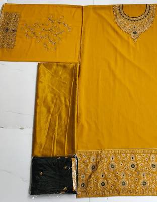 Black embroidered santoon salwar 2