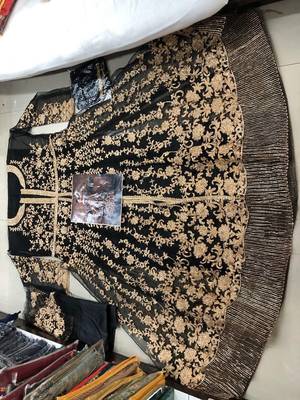 Black embroidered santoon salwar 2