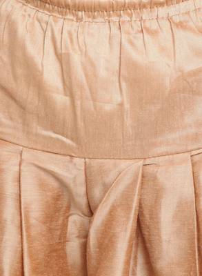 Boys Black And Rose Gold Silk Blend Kurta And Dhoti Set 5