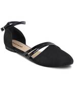 SOLE HEAD Black Flats Sandal For Women