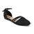 SOLE HEAD Black Flats Sandal For Women