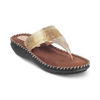 SOLE HEAD Wedges Gold Women Sandal 1