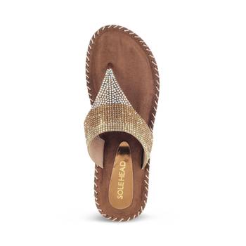 SOLE HEAD Wedges Gold Women Sandal 4