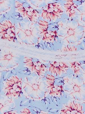 Gini & Jony Blue Printed Cotton Girls Dress 3
