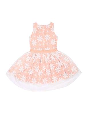 Gini & Jony White Plain Cotton Girls Dress 2