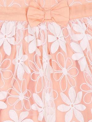 Gini & Jony White Plain Cotton Girls Dress 3