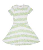 Gini & Jony White Printed Cotton Girls Dress