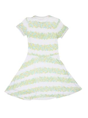 Gini & Jony White Printed Cotton Girls Dress 2