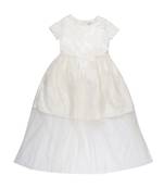 Gini & Jony White Printed Cotton Girls Dress