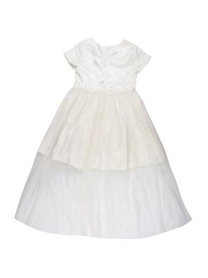 Gini & Jony White Printed Cotton Girls Dress 2