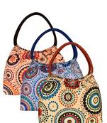 Anekaant Orb Multicolor Printed Canvas Shoulder Bag Pack Of 3