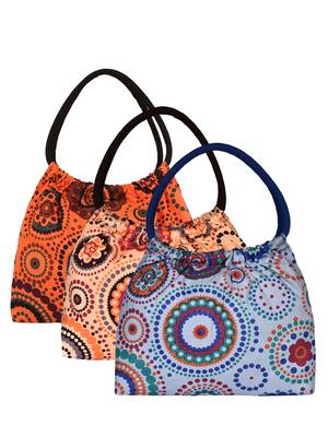 Anekaant Orb Multicolor Printed Canvas Shoulder Bag Pack Of 3 1