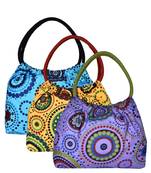 Anekaant Orb Multicolor Printed Canvas Shoulder Bag Pack Of 3