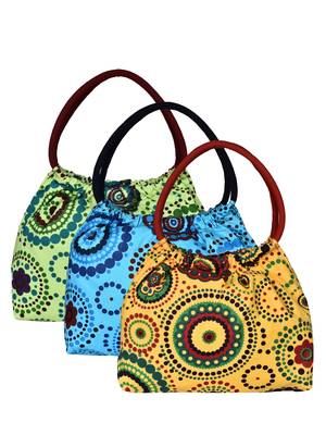 Anekaant Orb Multicolor Printed Canvas Shoulder Bag Pack Of 3 1