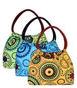 Anekaant Orb Multicolor Printed Canvas Shoulder Bag Pack Of 3