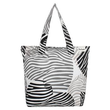 Anekaant Zebra Multicolor Printed Canvas Tote Bag Pack Of 3 3