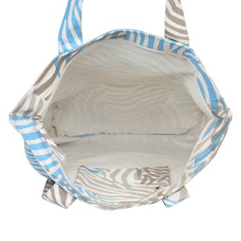 Anekaant Zebra Multicolor Printed Canvas Tote Bag Pack Of 3 5