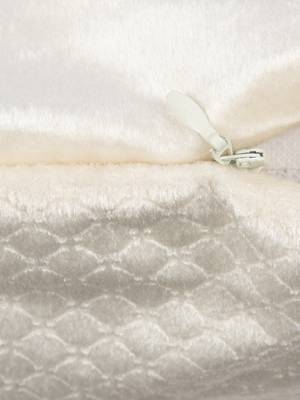 Self Embossed Cream Cushion Cover 12"x12" (Set of 5) 4