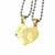 Saizen Romantic Couple Kissing Necklace Gold Plated Valentine'S Day Gift Stainless Steel Pendant With Chain