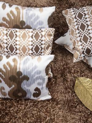 Ethnic Abstract Reversible Printed Cushion Cover 12"x12" (Set of 5) 1