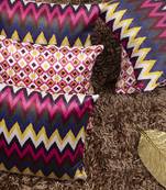 Chevron Printed Reversible Cushion Cover 12"x12" (Set of 5) 