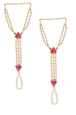 Multicolor American Diamonds Haath Phool Hath Panja 1