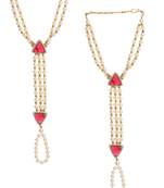 Multicolor American Diamonds Haath Phool Hath Panja