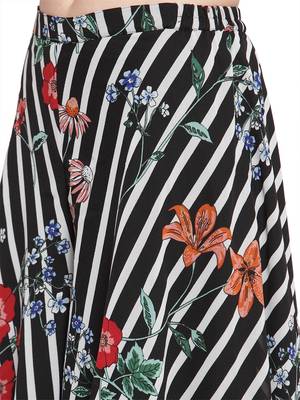 multicolor plain Georgette palazzo pants 4