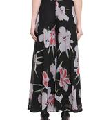 multicolor plain Georgette palazzo pants