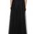 Black printed net skirts