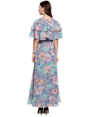 Multicolor plain georgette short-dresses 3