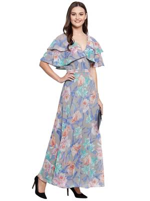 Multicolor plain georgette short-dresses 5