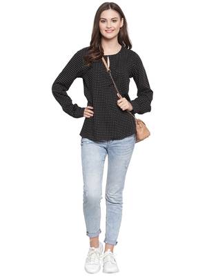 Black printed Cotton tops 4