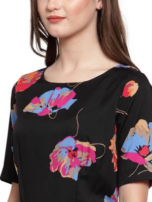 multicolor printed Crepe Jumpsuit 5