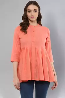 Peach Flared Top