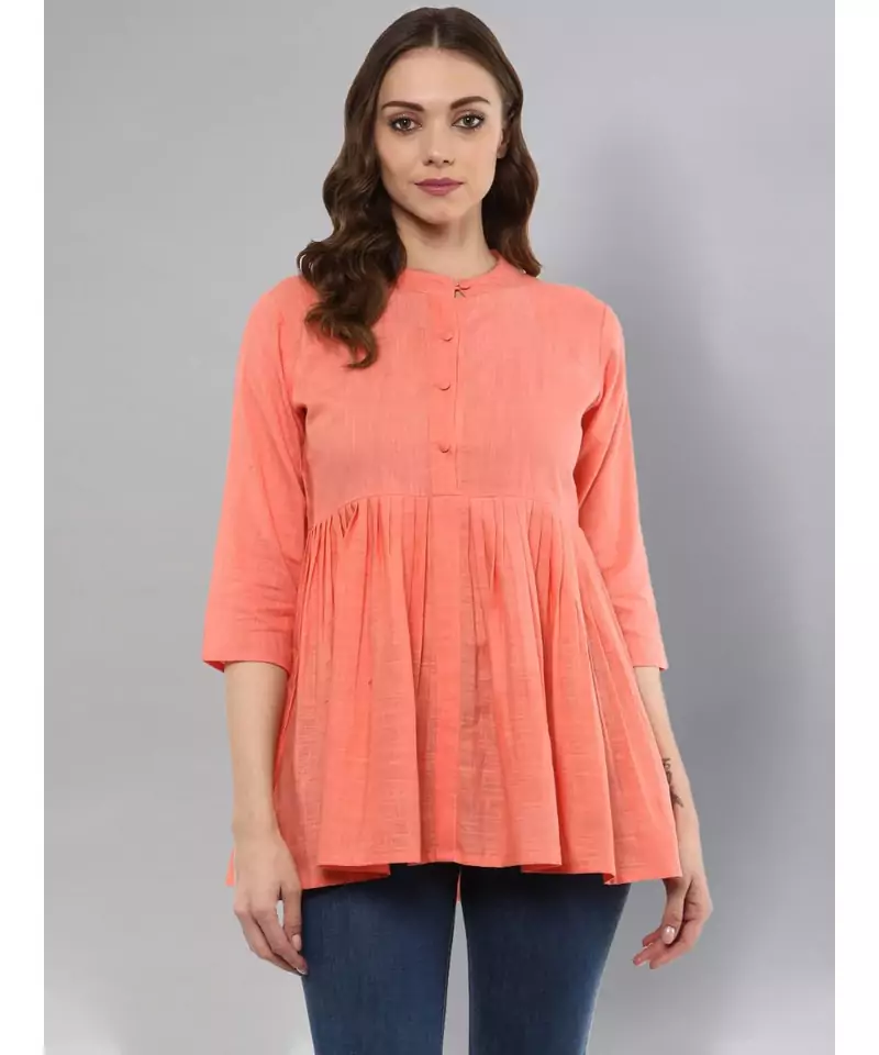 Peach Flared Top