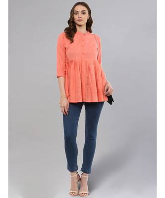 Peach Flared Top 3