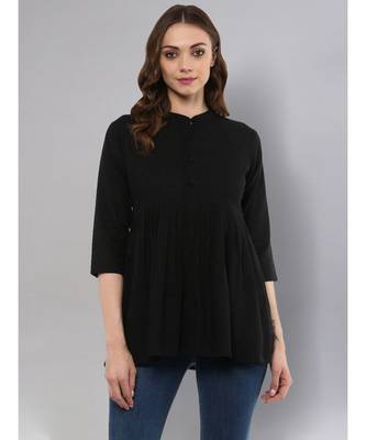 Black Flared Top 1