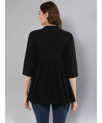 Black Flared Top 4