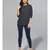 Navy Blue Striped Top