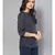 Navy Blue Striped Top