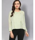 Sage Green Angrakha Top