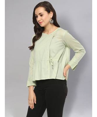 Sage Green Angrakha Top 4
