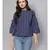 Navy Blue Printed Top