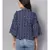 Navy Blue Printed Top