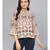 Multi Color Damask Print Top