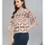 Multi Color Damask Print Top
