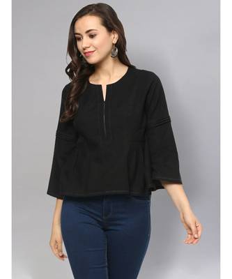 Black Solid Top 1