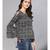 Grey & Black Printed Top
