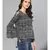 Grey & Black Printed Top